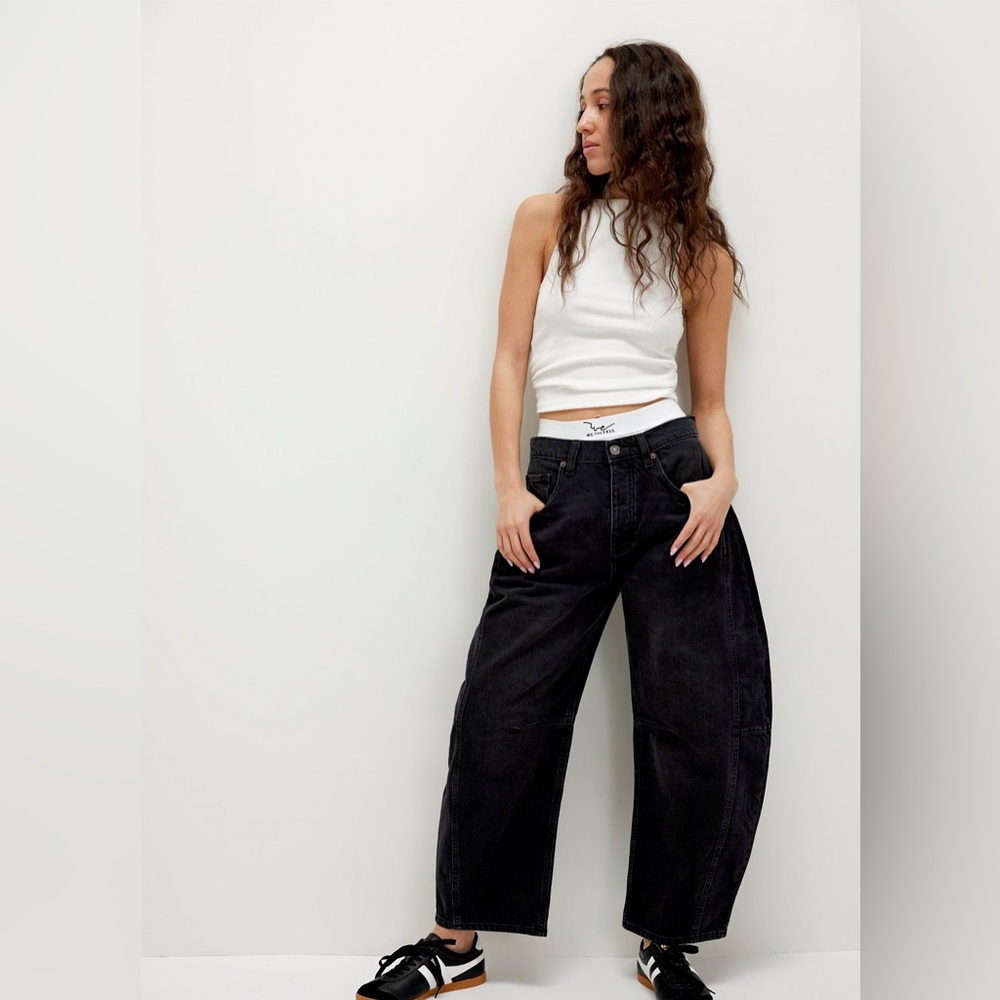 Free People Curvy Venus Barrel Jeans